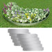 Lawn Fence 10 Pcs Galvanised Steel 100x20 Cm Xiakbx