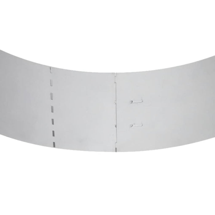 Lawn Fence 15 Pcs Galvanised Steel 100x20 Cm Xiakbt