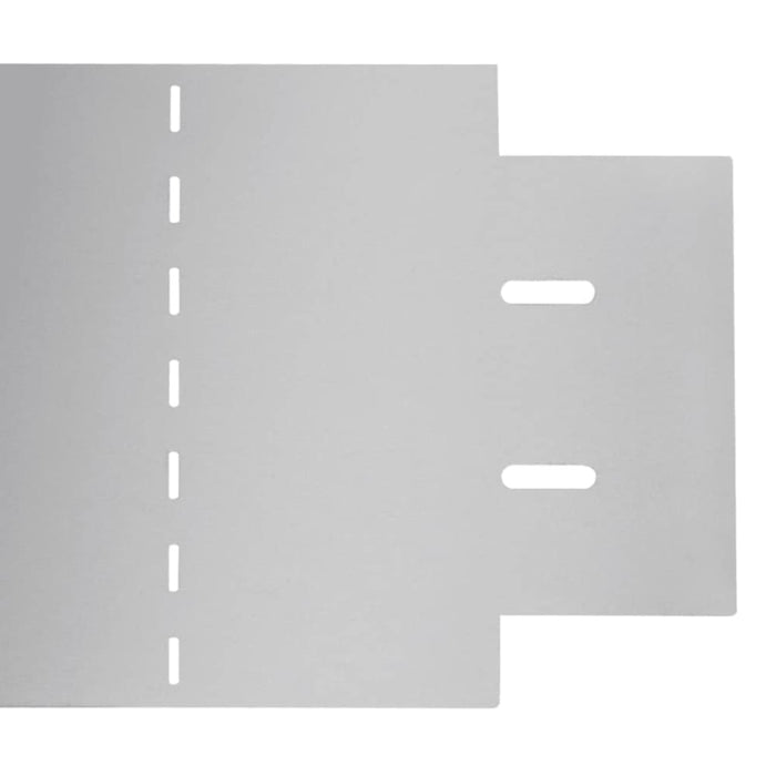 Lawn Fence 15 Pcs Galvanised Steel 100x20 Cm Xiakbt