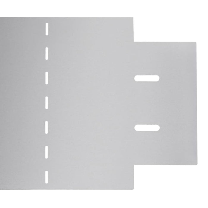 Lawn Fences 5 Pcs Galvanised Steel 100x20 Cm Oaxlln