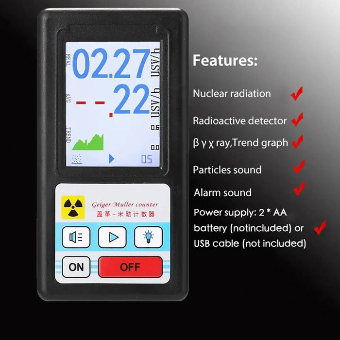 Lcd Geiger Counter Radiation Detector