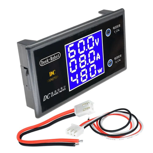 Lcd Volt Amp Watt Meter Dc 100v 10a 1000w Test Monitor