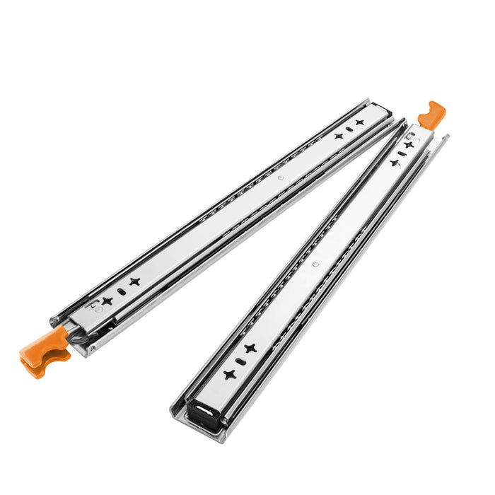 2X 125Kg Locking Drawer Slides / Runners 356Mm To 1016Mm Trailer Draw