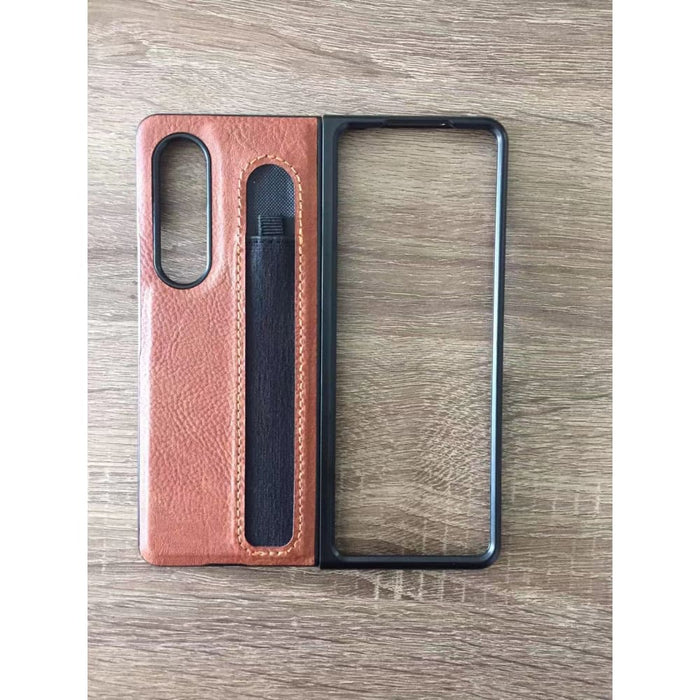 Leather Back Cover Pocket Holder for Samsung Galaxy z Fold