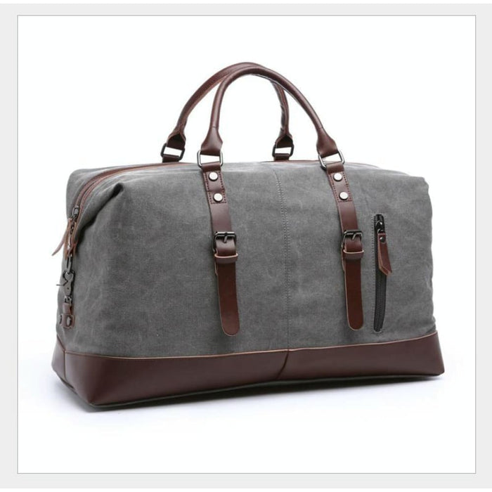 Leather Carry On Luggage Men Duffel Bags Handbag Travel