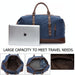 Leather Carry On Luggage Men Duffel Bags Handbag Travel