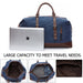 Leather Carry On Luggage Men Duffel Bags Handbag Travel