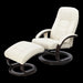 Pu Leather Deluxe Massage Chair Recliner Ottoman Lounge