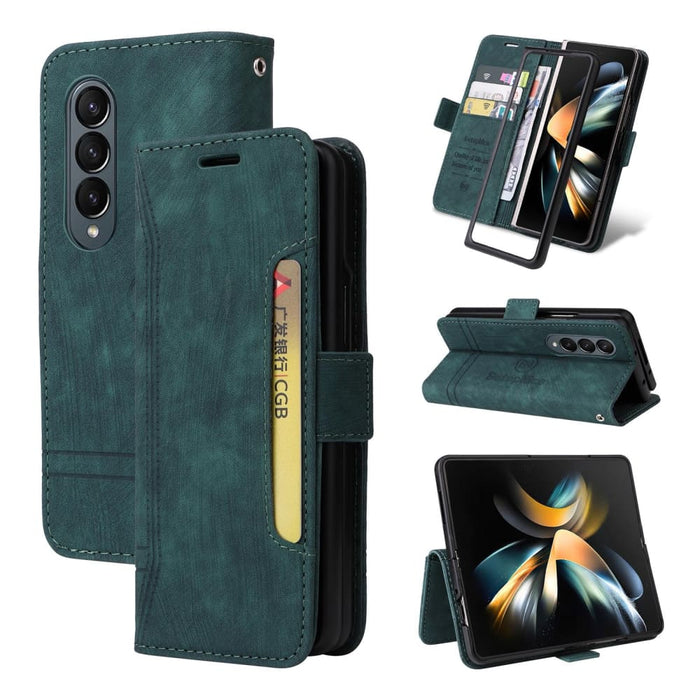 Leather Dual Side Buckle Phone Case For Samsung Galaxy z