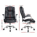 Pu Leather Executive Office Desk Chair - Black