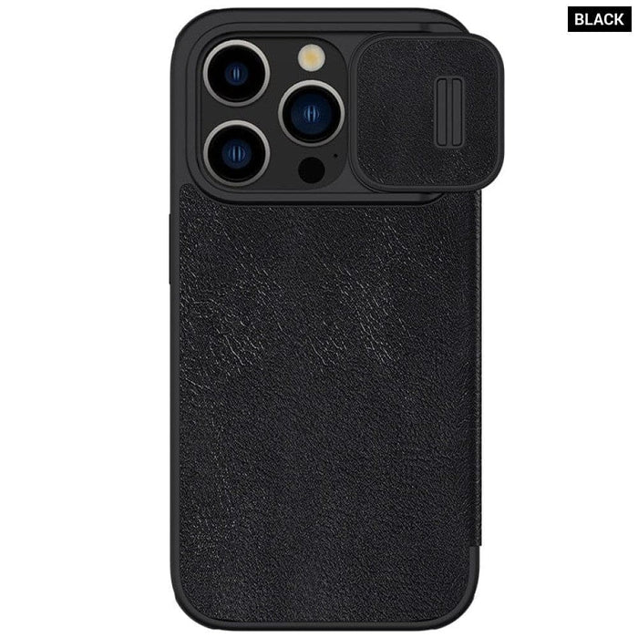 Leather Pocket Wallet Lens Protection Flip Cover for Iphone