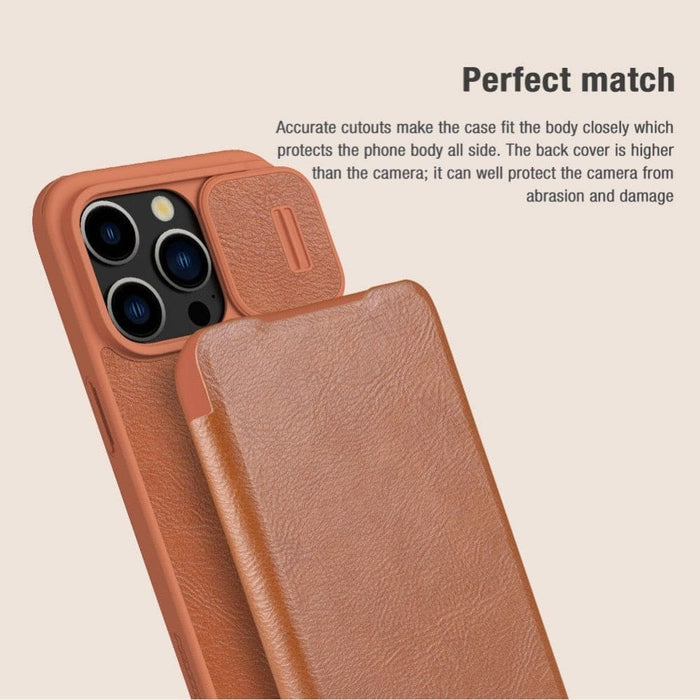 Leather Pocket Wallet Lens Protection Flip Cover for Iphone