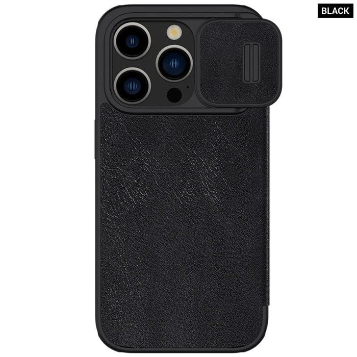 Leather Pocket Wallet Lens Protection Flip Cover for Iphone