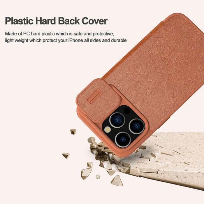 Leather Pocket Wallet Lens Protection Flip Cover for Iphone