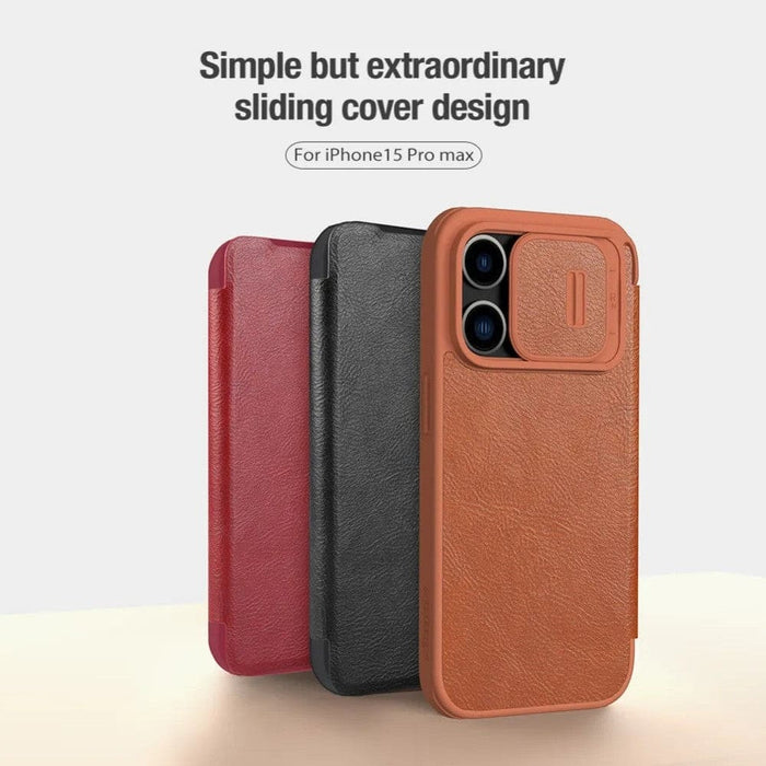 Leather Pocket Wallet Lens Protection Flip Cover for Iphone