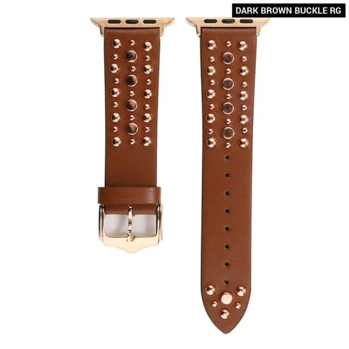 Leather Rivets Bracelet Band for Apple Watch
