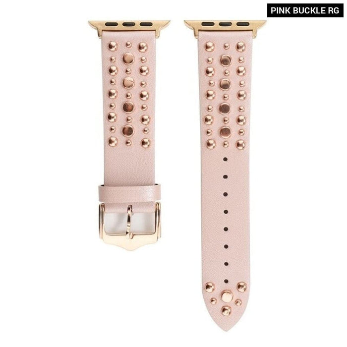 Leather Rivets Bracelet Band for Apple Watch
