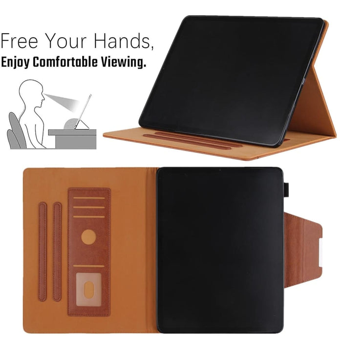 Leather Smart Tablet Case With Metal Buckle For Ipad 10th