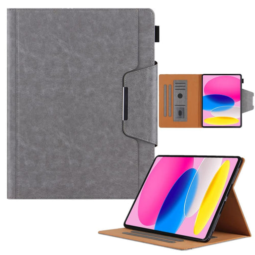 Leather Smart Tablet Case With Metal Buckle For Ipad 10th