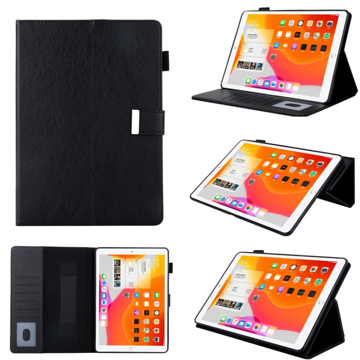 Leather Smart Tablet Case With Small Metal Buckle For Ipad
