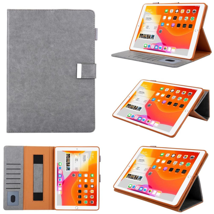Leather Smart Tablet Case With Small Metal Buckle For Ipad