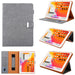Leather Smart Tablet Case With Small Metal Buckle For Ipad