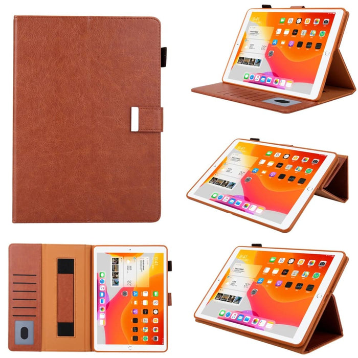 Leather Smart Tablet Case With Small Metal Buckle For Ipad