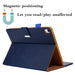 Leather Smart Tablet Case With Small Metal Buckle For Ipad
