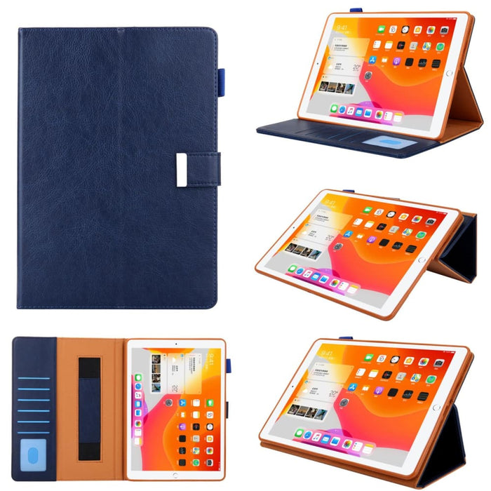 Leather Smart Tablet Case With Small Metal Buckle For Ipad