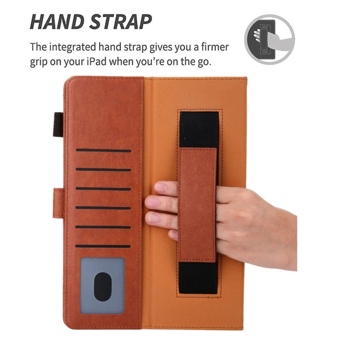 Leather Smart Tablet Case With Small Metal Buckle For Ipad