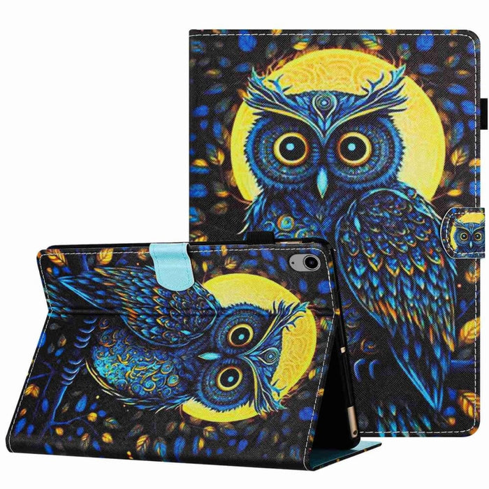 Leather Tablet Case With Painted Pattern For Ipad 10th Gen