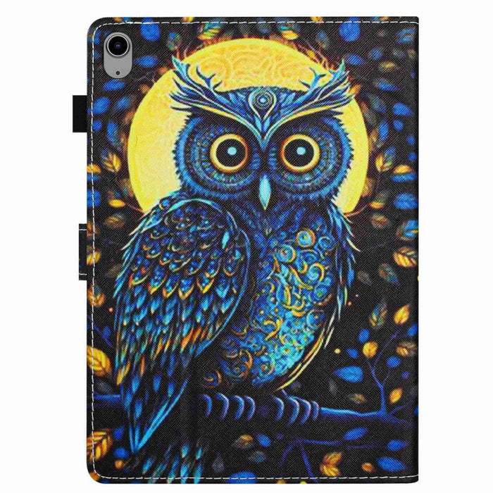 Leather Tablet Case With Painted Pattern For Ipad 10th Gen