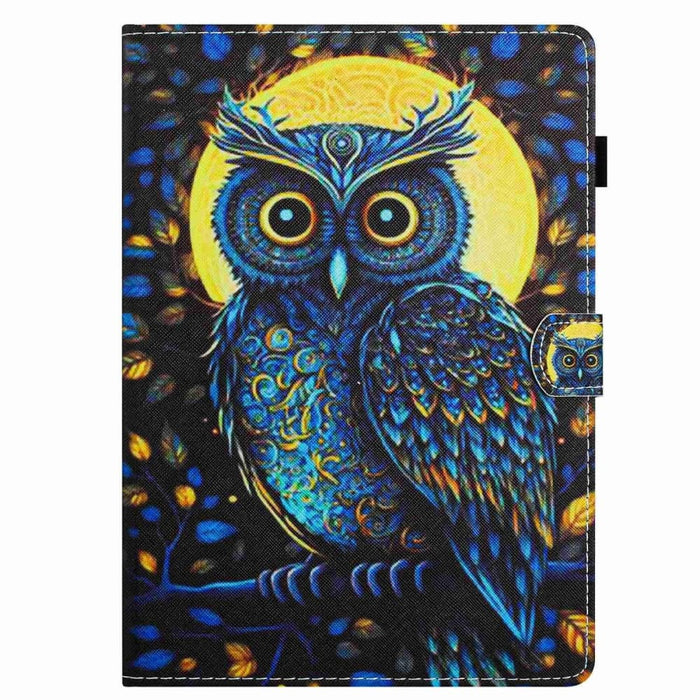 Leather Tablet Case With Painted Pattern For Ipad 10th Gen
