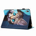 Leather Tablet Case With Painted Pattern For Ipad 10th Gen