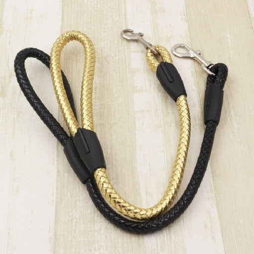 Pu Leather Weave Round Rope Dog Leash