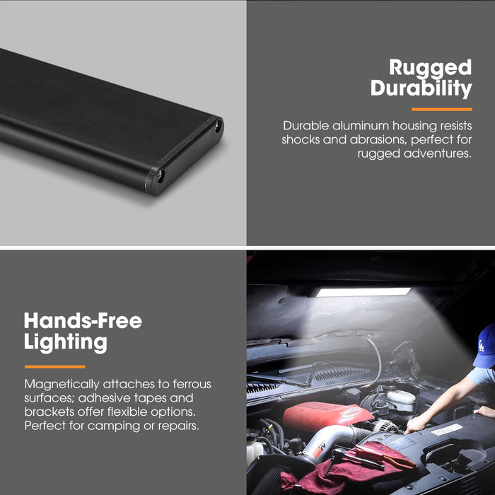 Led Strip Light Portable Magnetic Camping Fishing Lamp Rechargeable