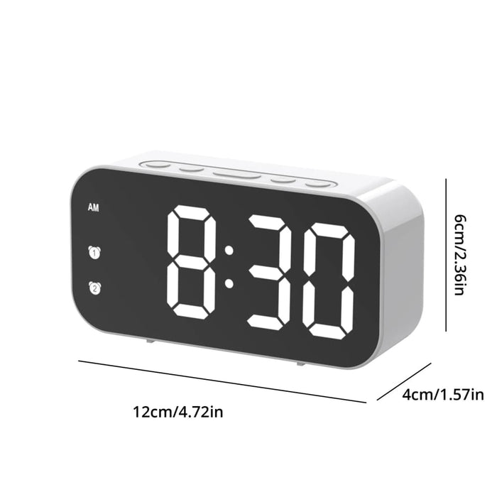 Led Mirror Table Clock