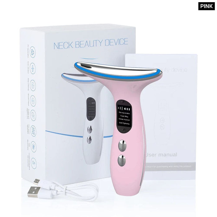 Led Pon Therapy Neck Lifting Device for Wrinkle Removal