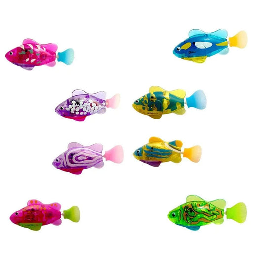 Led Swimming Robot Fish Bath Toy For Baby And Pet Cats