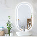 Led Wall Mirror Oval Anti-fog Bathroom Mirrors Makeup Light