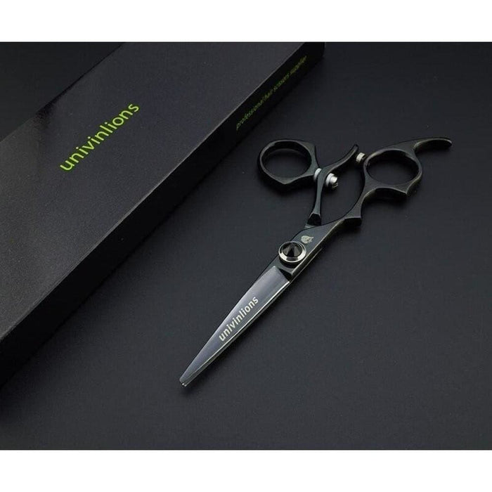 Left Handed Rotary Hairdressing Scissors With Case Cover.5
