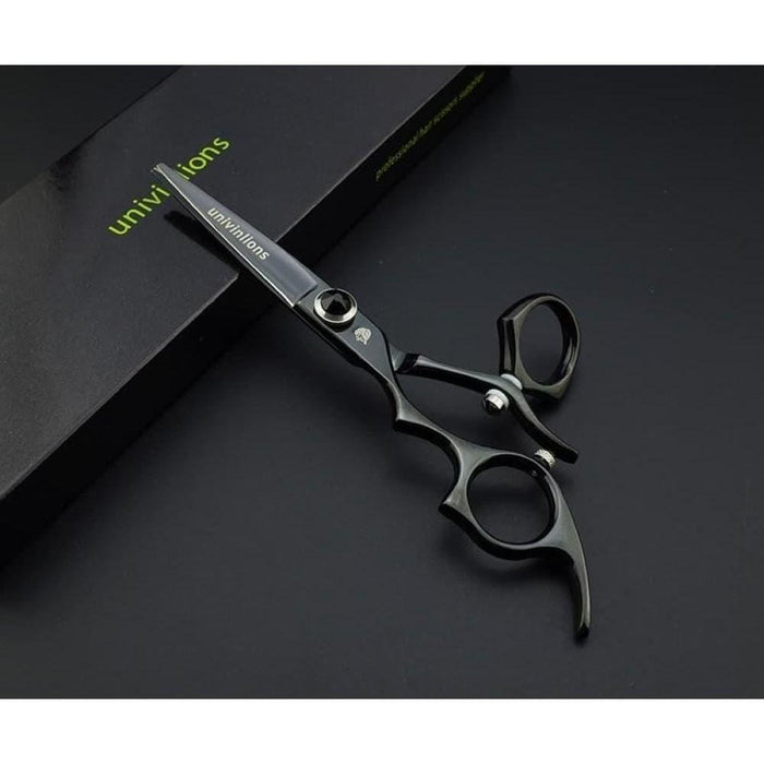 Left Handed Rotary Hairdressing Scissors With Case Cover.5