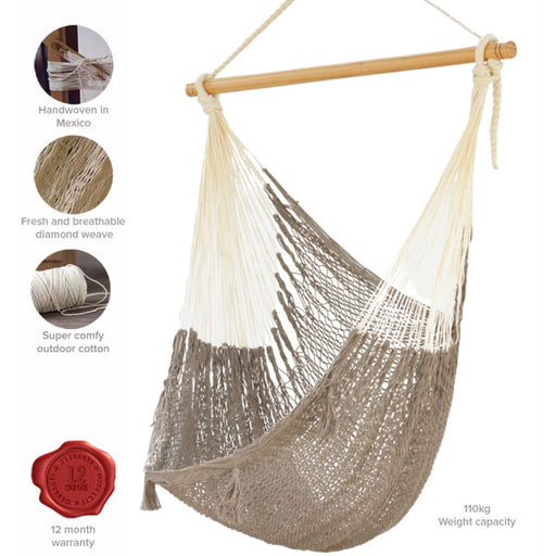 Legacy Extra Large Outdoor Cotton Mexican Hammock Chair
