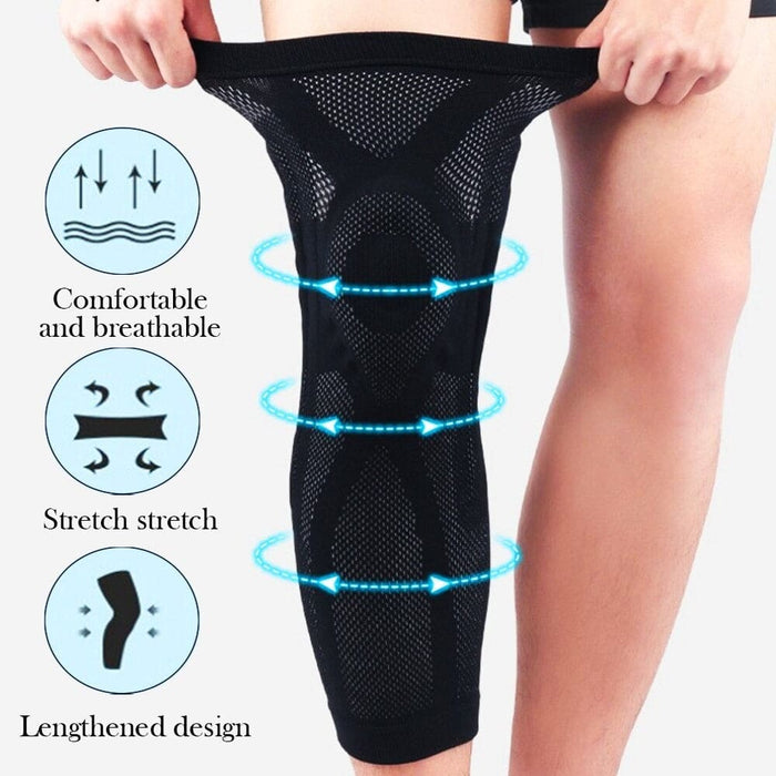 Lengthen Leg Compression Knee Brace Protector Sleeve
