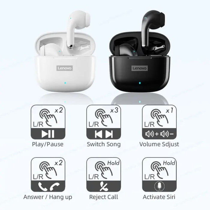 Lenovo Lp40 Pro Wireless Earbuds with Mic