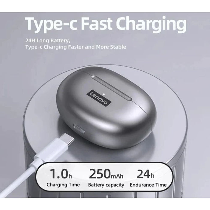 Lenovo Lp5 Wireless Earbuds with Mic