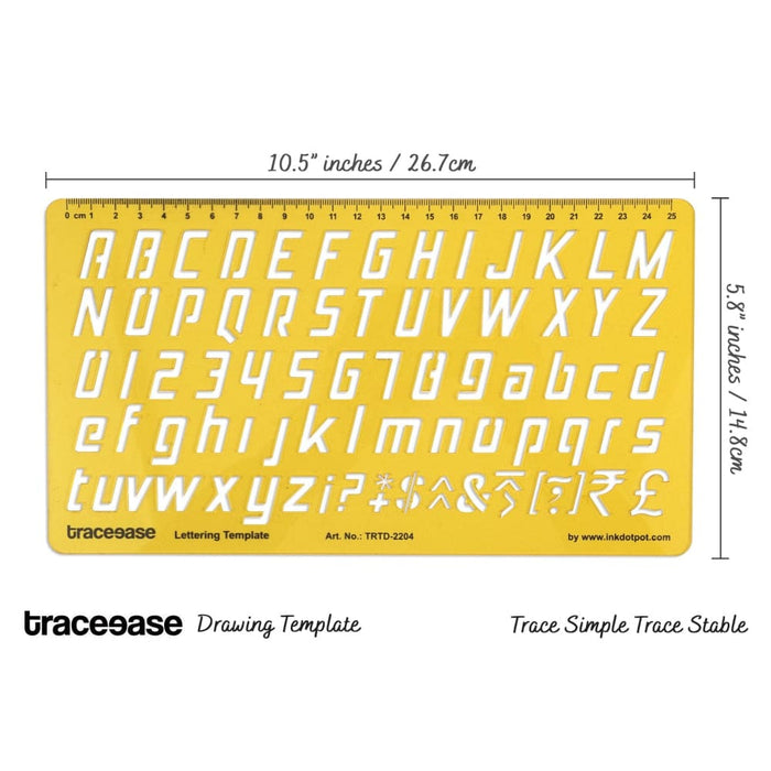 Lettering Template Drafting Tools Alphabet Stencils English