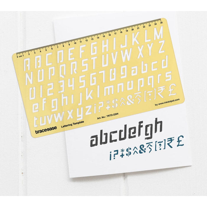 Lettering Template Drafting Tools Alphabet Stencils English