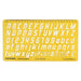 Lettering Template Drafting Tools Alphabet Stencils English