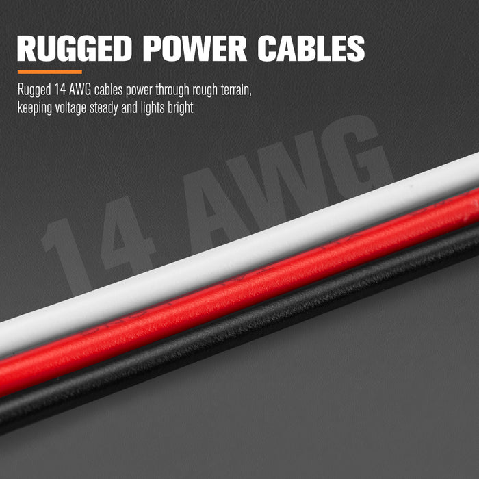 1 Way High Beam Wiring Harness W / Dt 2-Pin Connectors For Led Light Bar